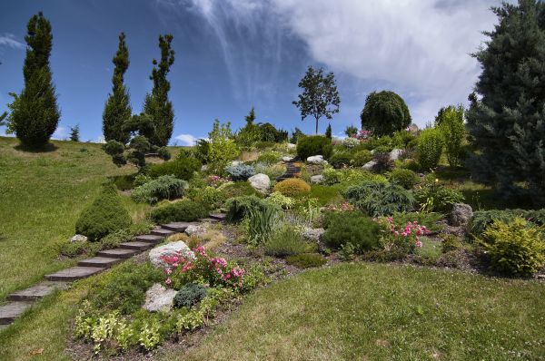 Steep Terrain Landscaping in Utica